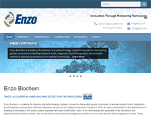 Tablet Screenshot of enzo.com